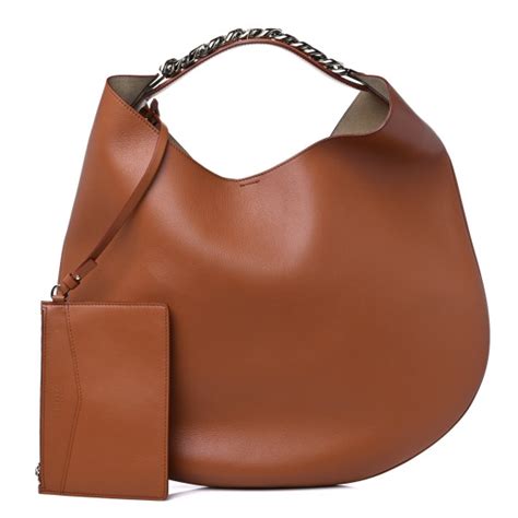 GIVENCHY Calfskin Small Infinity Hobo Bag Brown